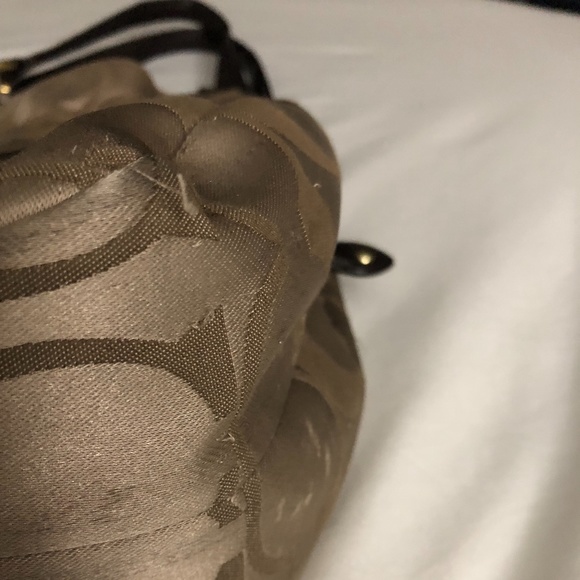 Tan Hobo Style Coach Purse - Picture 8 of 8